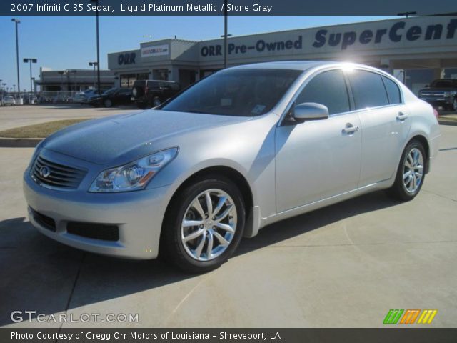 2007 Infiniti G 35 Sedan in Liquid Platinum Metallic