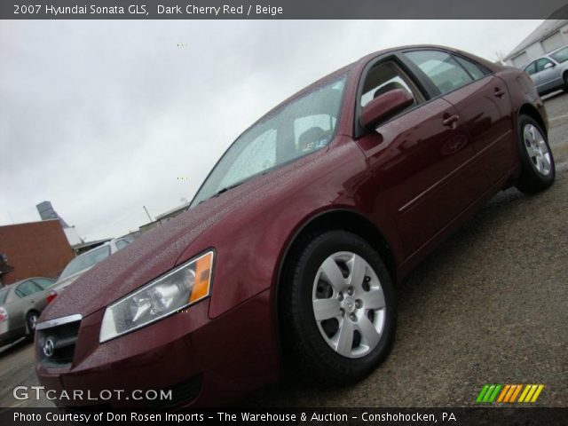 2007 Hyundai Sonata GLS in Dark Cherry Red