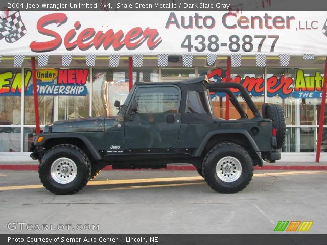 2004 Jeep Wrangler Unlimited 4x4 in Shale Green Metallic
