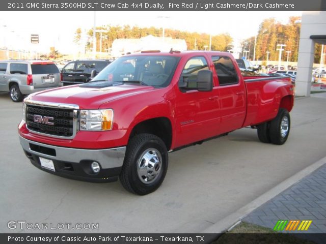 2011 GMC Sierra 3500HD SLT Crew Cab 4x4 Dually in Fire Red