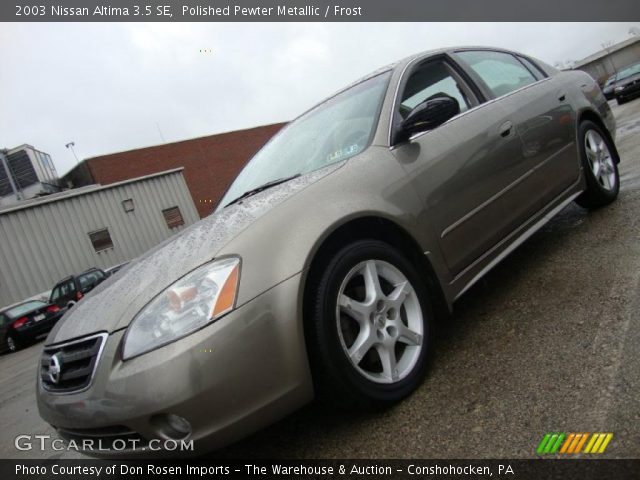 2003 Nissan Altima 3.5 SE in Polished Pewter Metallic