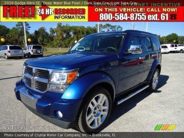 2010 Dodge Nitro SE in Deep Water Blue Pearl