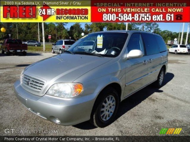 2003 Kia Sedona LX in Diamond Silver