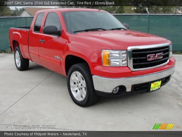 2007 GMC Sierra 1500 SLE Extended Cab in Fire Red