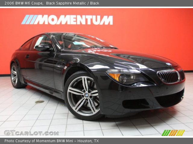 2006 BMW M6 Coupe in Black Sapphire Metallic