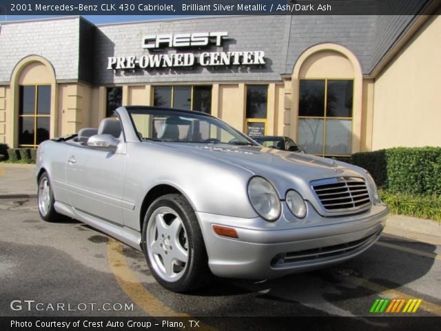 2001 Mercedes-Benz CLK 430 Cabriolet in Brilliant Silver Metallic
