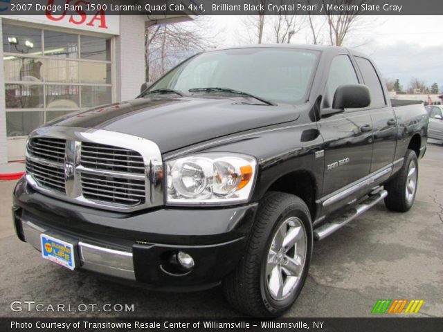 2007 Dodge Ram 1500 Laramie Quad Cab 4x4 in Brilliant Black Crystal Pearl