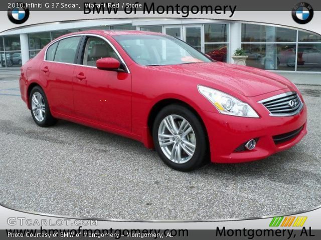 2010 Infiniti G 37 Sedan in Vibrant Red