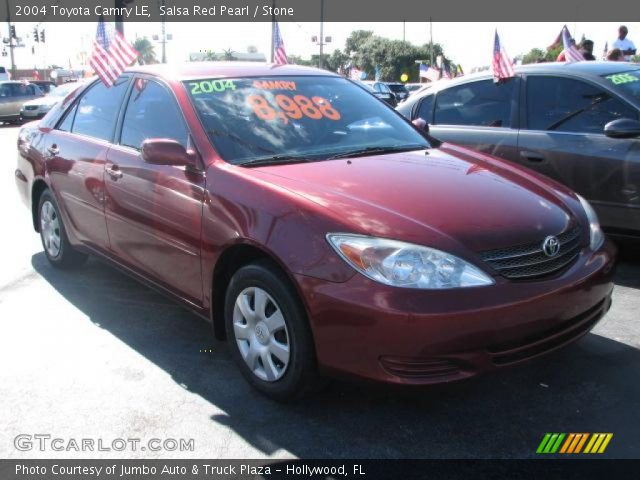 2004 Toyota Camry LE in Salsa Red Pearl