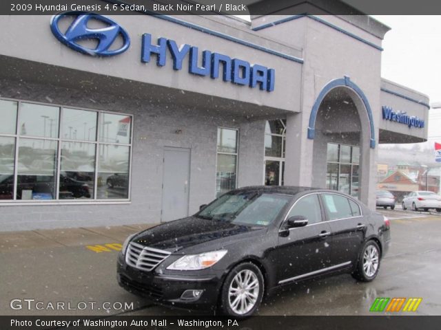 2009 Hyundai Genesis 4.6 Sedan in Black Noir Pearl