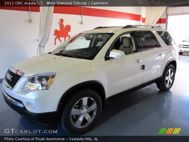 2011 GMC Acadia SLT in White Diamond Tintcoat