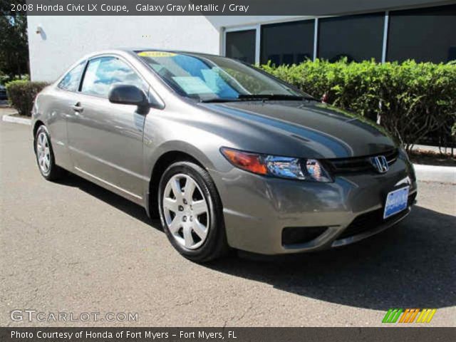 2008 Honda Civic LX Coupe in Galaxy Gray Metallic