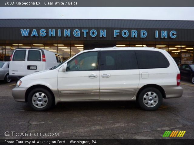 2003 Kia Sedona EX in Clear White
