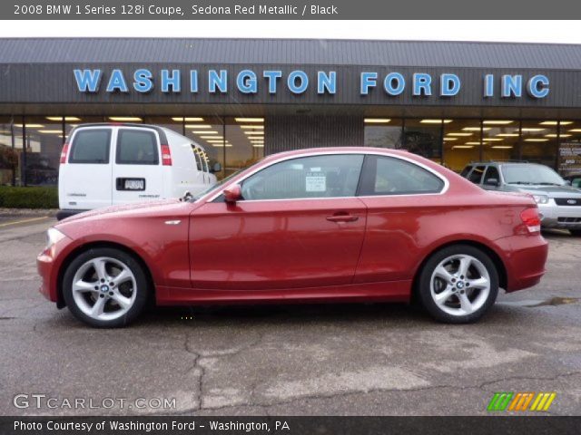 2008 BMW 1 Series 128i Coupe in Sedona Red Metallic