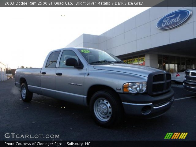 2003 Dodge Ram 2500 ST Quad Cab in Bright Silver Metallic