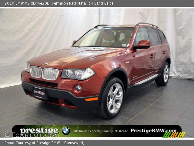2010 BMW X3 xDrive30i in Vermilion Red Metallic