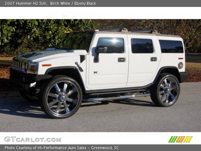 2007 Hummer H2 SUV in Birch White