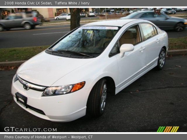 2008 Honda Civic LX Sedan in Taffeta White