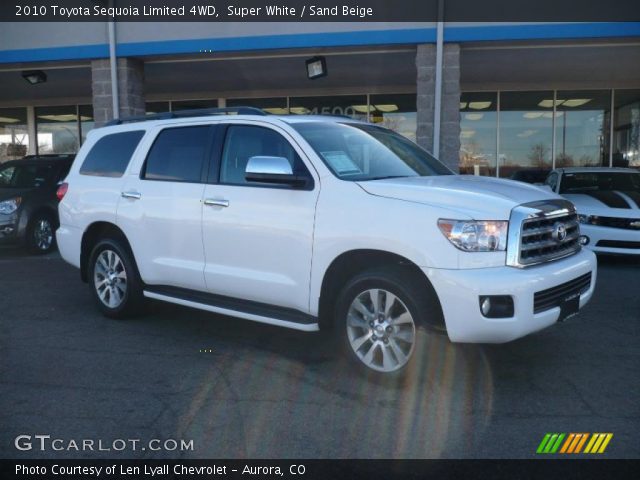 2010 Toyota Sequoia Limited 4WD in Super White