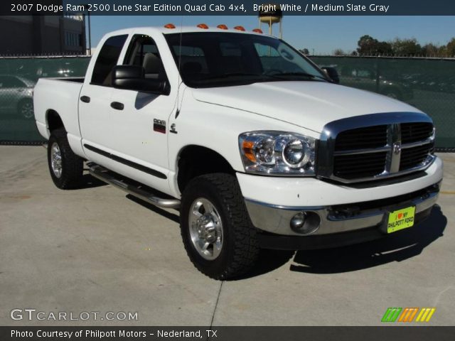 2007 Dodge Ram 2500 Lone Star Edition Quad Cab 4x4 in Bright White