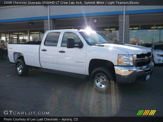 2008 Chevrolet Silverado 3500HD LT Crew Cab 4x4 in Summit White