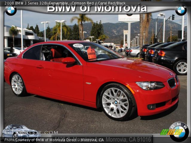 2008 BMW 3 Series 328i Convertible in Crimson Red