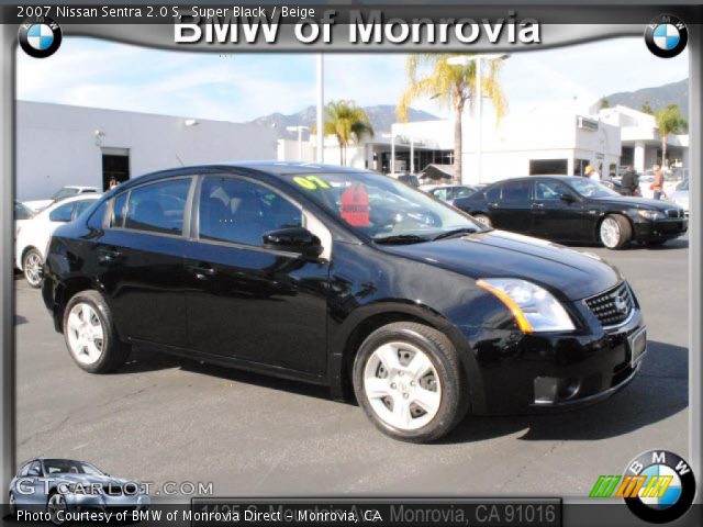 2007 Nissan Sentra 2.0 S in Super Black