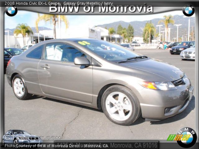 2008 Honda Civic EX-L Coupe in Galaxy Gray Metallic