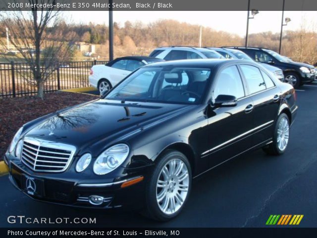 2008 Mercedes-Benz E 350 4Matic Sedan in Black