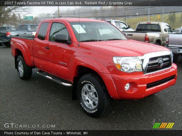 2007 Toyota Tacoma V6 TRD Access Cab 4x4 in Radiant Red