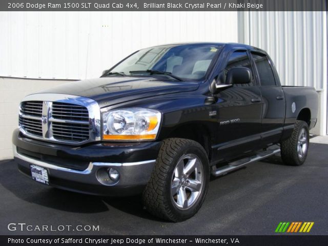 2006 Dodge Ram 1500 SLT Quad Cab 4x4 in Brilliant Black Crystal Pearl