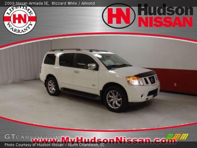 2009 Nissan Armada SE in Blizzard White