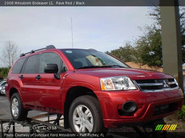 2008 Mitsubishi Endeavor LS in Rave Red