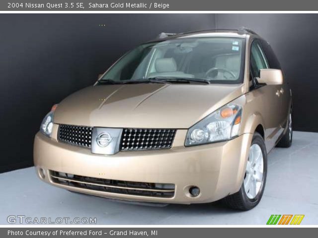 2004 Nissan Quest 3.5 SE in Sahara Gold Metallic