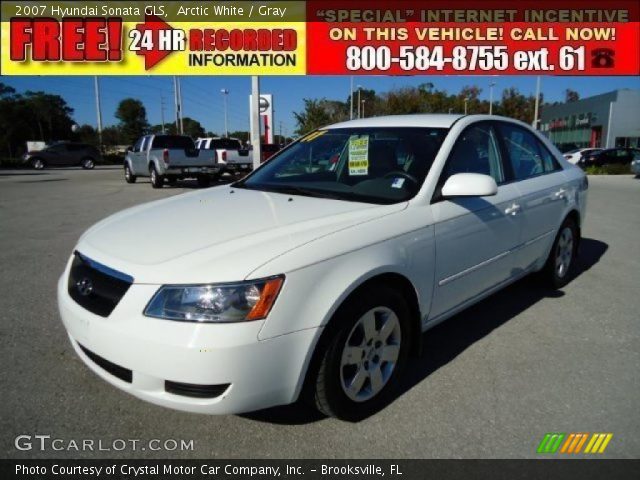 2007 Hyundai Sonata GLS in Arctic White