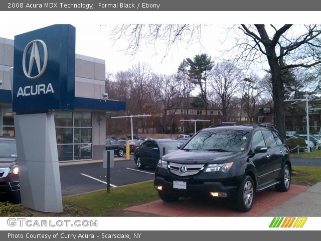 2008 Acura MDX Technology in Formal Black