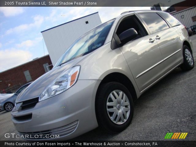 2005 Toyota Sienna LE in Silver Shadow Pearl