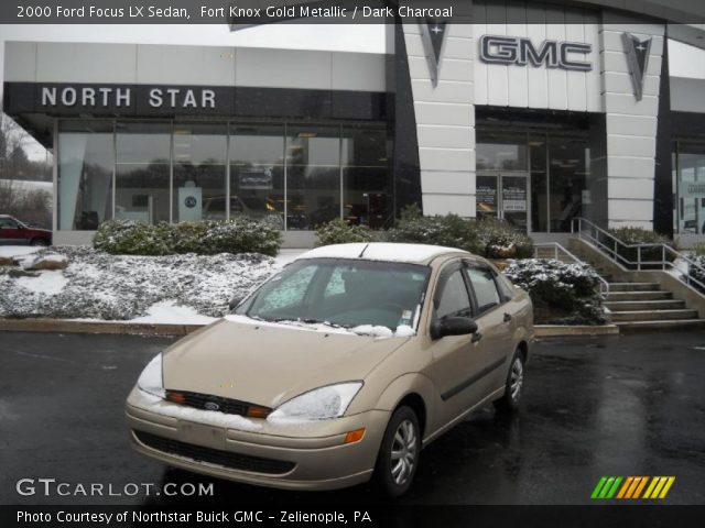 2000 Ford Focus LX Sedan in Fort Knox Gold Metallic