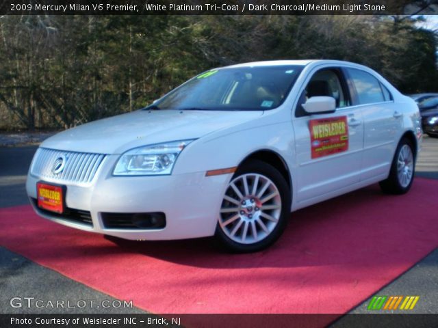 2009 Mercury Milan V6 Premier in White Platinum Tri-Coat