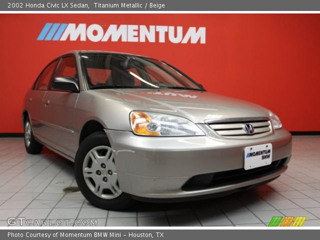 2002 Honda Civic LX Sedan in Titanium Metallic