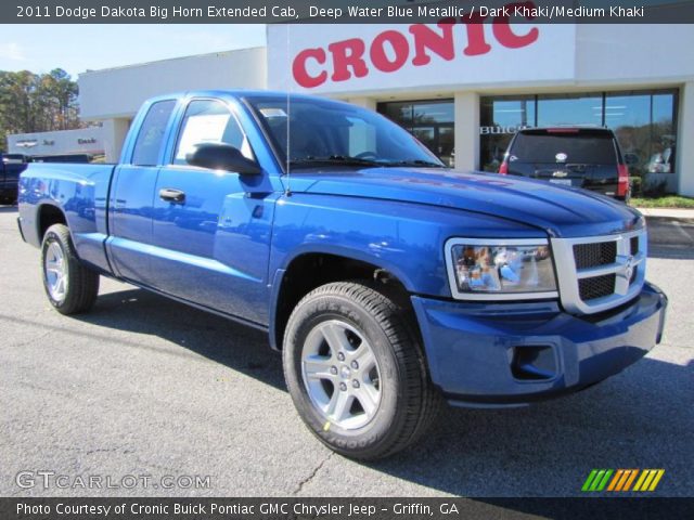 2011 Dodge Dakota Big Horn Extended Cab in Deep Water Blue Metallic