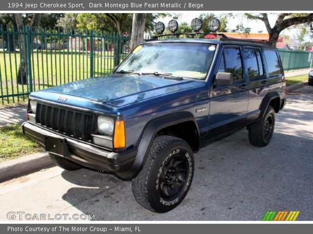 1994 Jeep Cherokee Sport in Dark Montego Blue Pearl Metallic