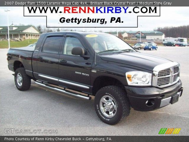 2007 Dodge Ram 1500 Laramie Mega Cab 4x4 in Brilliant Black Crystal Pearl