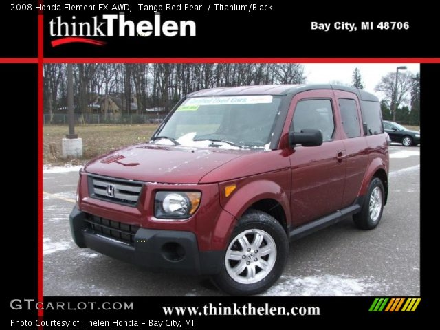 2008 Honda Element EX AWD in Tango Red Pearl
