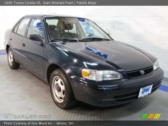 1999 Toyota Corolla VE in Dark Emerald Pearl