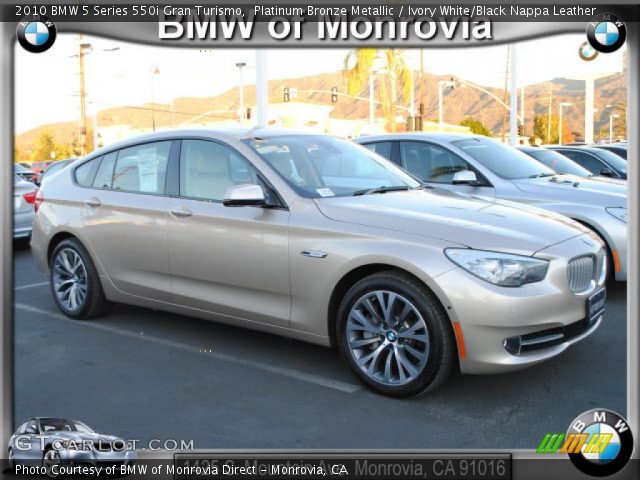 2010 BMW 5 Series 550i Gran Turismo in Platinum Bronze Metallic