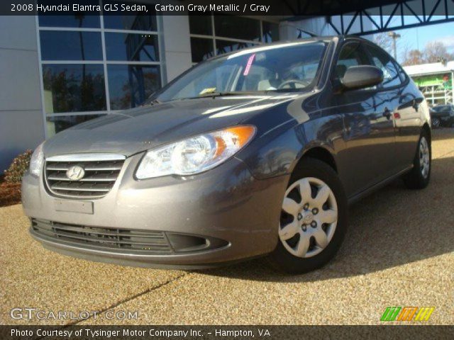 2008 Hyundai Elantra GLS Sedan in Carbon Gray Metallic