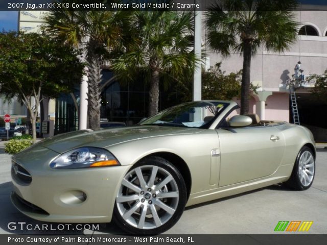2007 Jaguar XK XK8 Convertible in Winter Gold Metallic