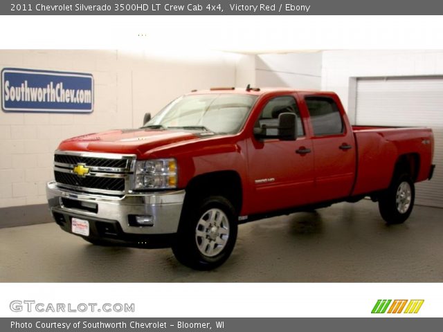 2011 Chevrolet Silverado 3500HD LT Crew Cab 4x4 in Victory Red