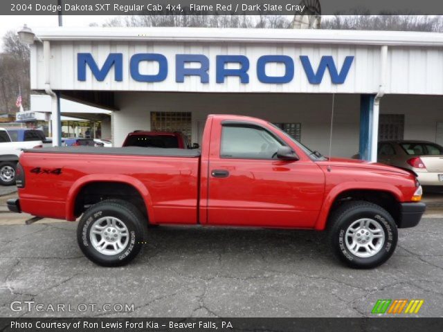 2004 Dodge Dakota SXT Regular Cab 4x4 in Flame Red